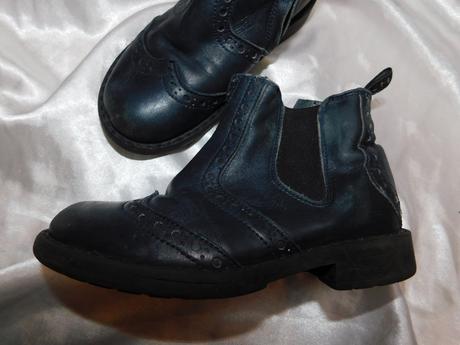 Luxusne kožene kotnikove topanočky,unisex, 26