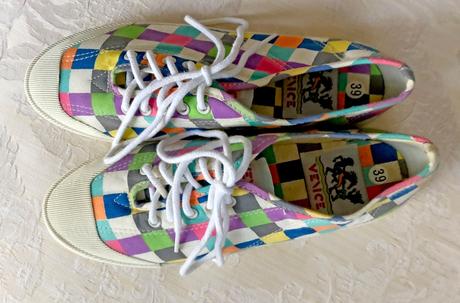 Plátené tenisky v pastelových farbách, 39