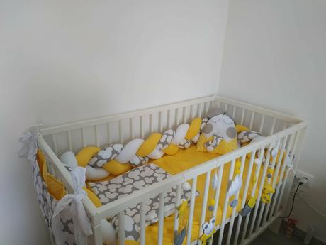 Detské biela ikea postieľka, šírka (cm): 60,dĺžka (cm): 120