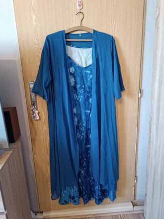 Maxi šaty s kardiganom, xxl