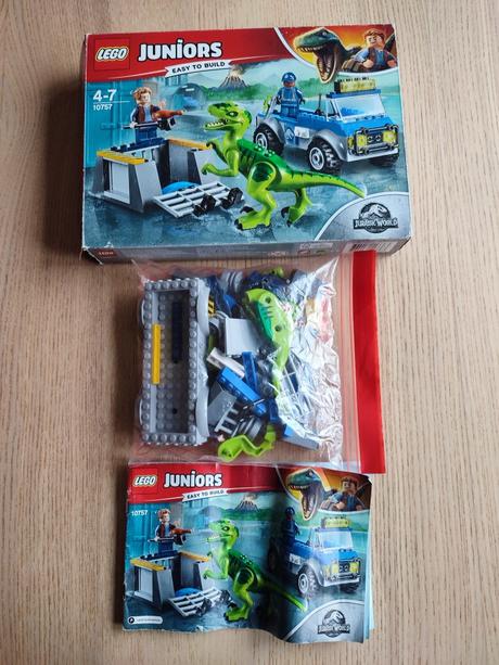 Lego juniors 10757- raptor a záchranárske vozidlo, 