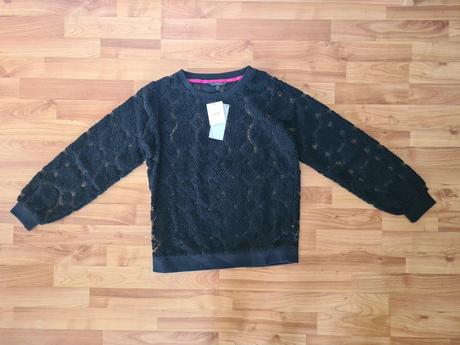 Čierny vzorovaný sveter, next,38 / m