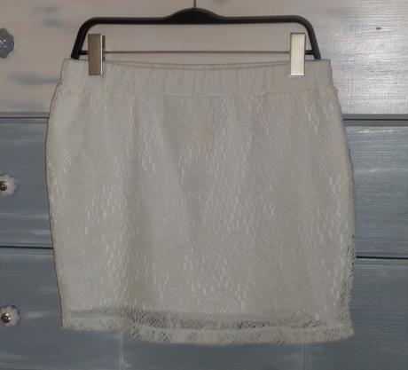Krajková elastická sukňa, only,l