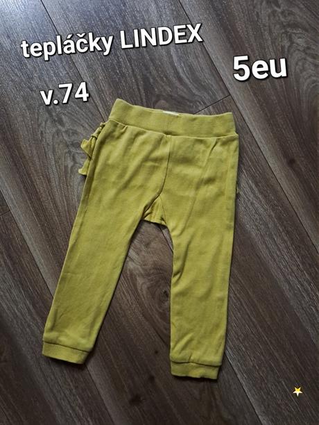 Krásne tepláčky s riasením lindex, lindex,74