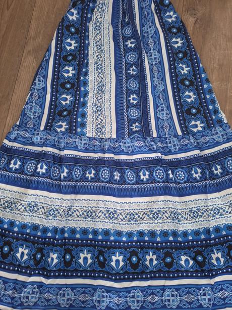 Letno maxi saty modre, m / s