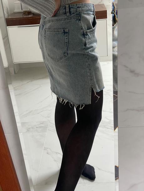 Hm sukňa riflova, h&m,m