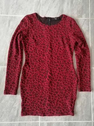 Čiernočervené šaty ax paris, v42-44, 42