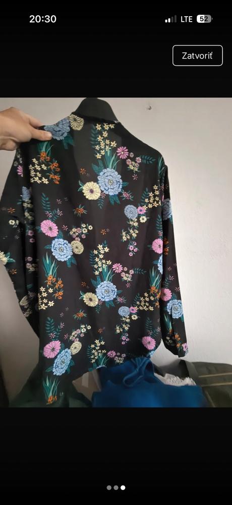 Calliope krasna kvetovana trendy top bluzka tunik, calliope,m