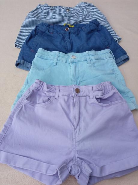 Riflové šortky, h&m,140