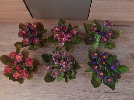 Kytička  umelé  kvety + kvetináč, 