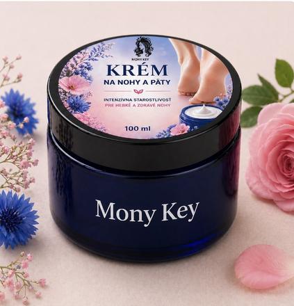 Prírodný krém na nohy a päty mony key, 