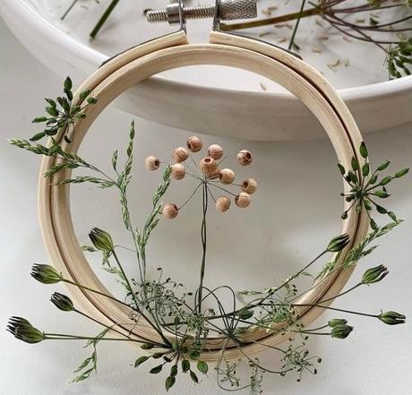 Drevený kruh na vyšívanie, 