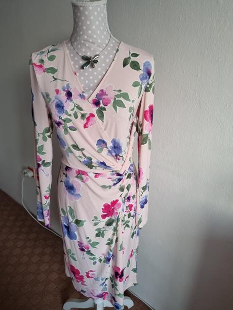 Ružové elastické šaty ralph lauren veľ. 40, ralph lauren,40