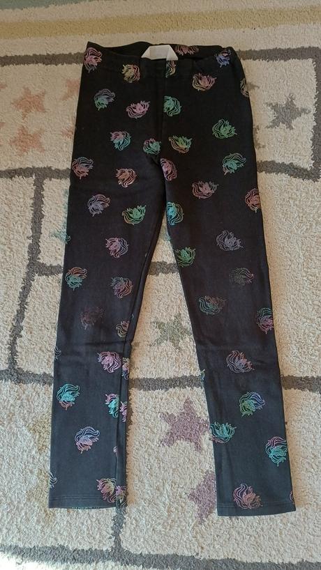 Zateplené legíny 134 - 3 ks, h&m,134