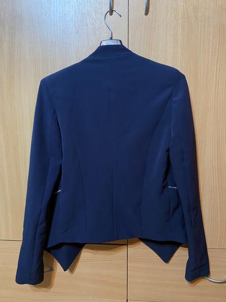 Tmavomodré sako bershka, bershka,s