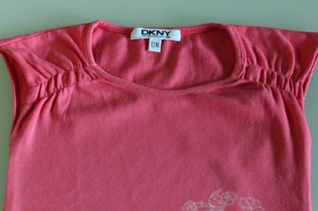 Dkny tričko, ružové s obrázkom, veľ. 12 mes., 80