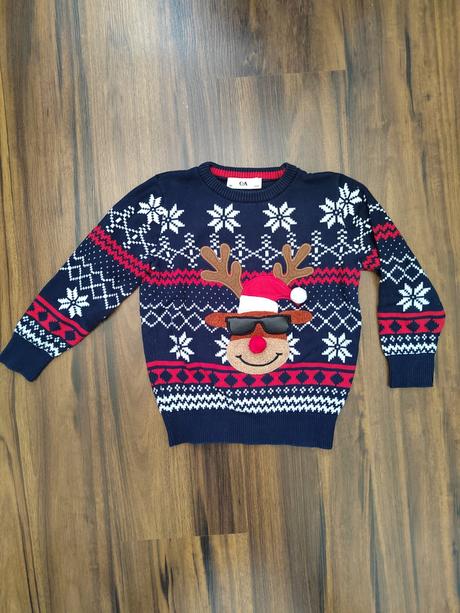 Svetrík vianočný, c&a,104