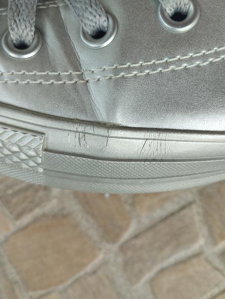 Vysoké strieborné converse, converse,38