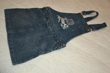 Perfektna stylova riflova suknicka na traky na3-5r, 104