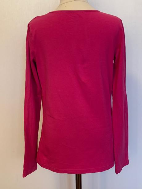 H&m tmavoružové dievčenské tričko, h&m,146