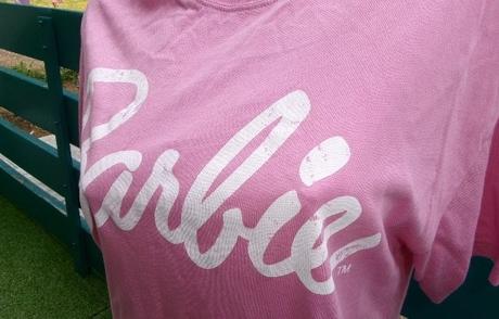 Ružové tričko barbie, bershka,m