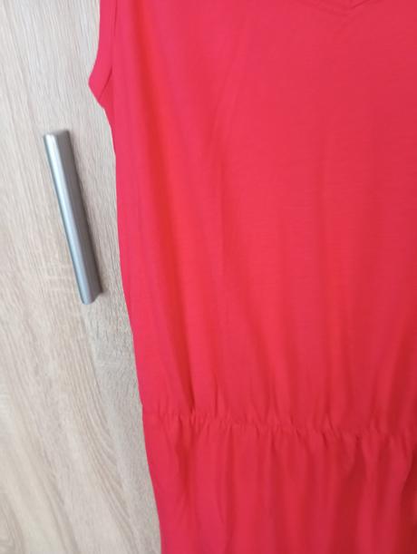 Dlhé letné maxi šaty koralové m, m