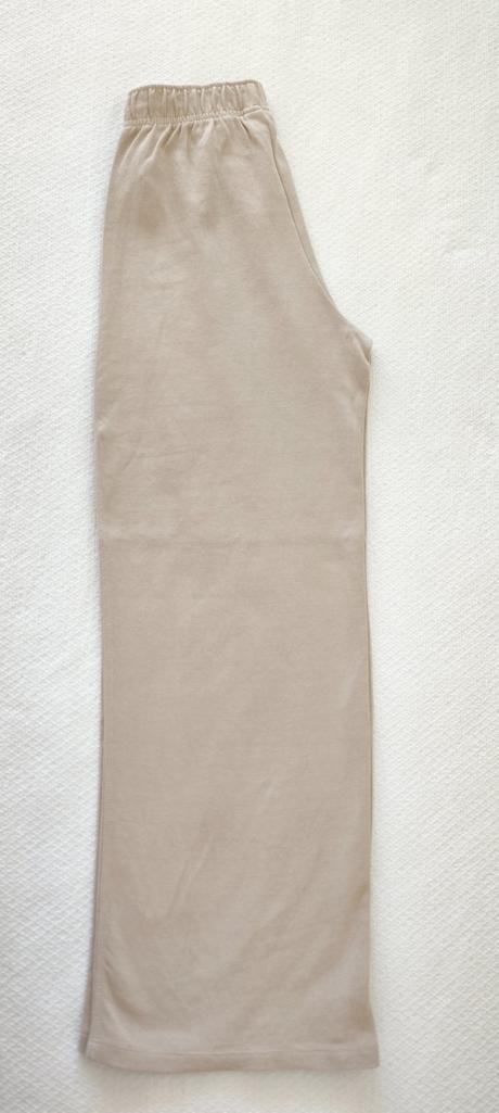 Pohodlné béžové široké tepláky zara kids, zara,164