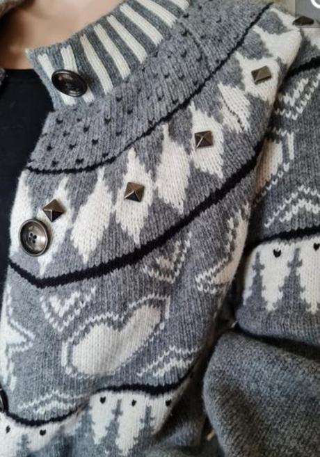 Sveter ako kabát l/m, l