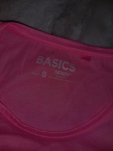 Krásne ružovo-neónové tričko, basics,s