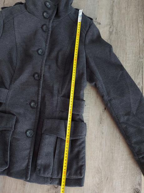 Sivý zimný kabátik h&m, h&m,36