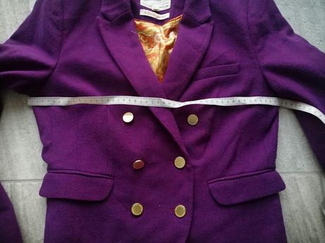 Luxus fialové sako lindex,merino vlna,v40, lindex,40