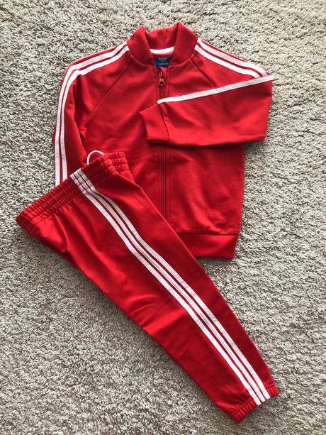 Červená tepláková súprava adidas - new, adidas,104