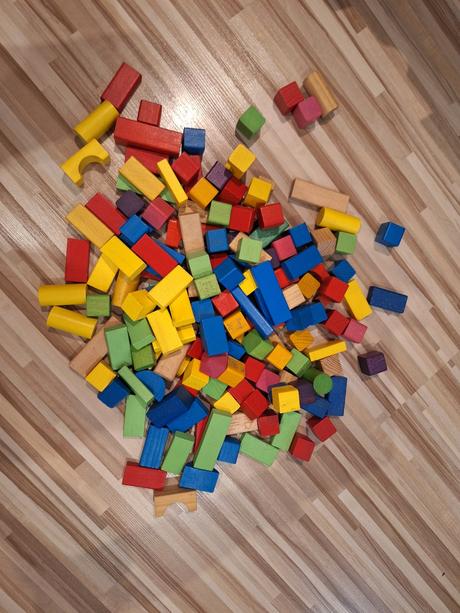 Drevene kocky 150 ks, 