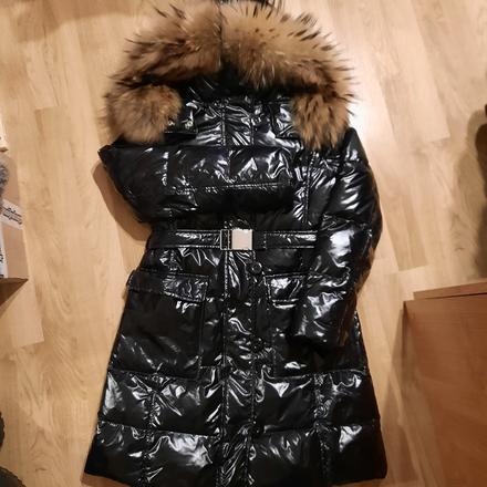 Luxusná bunda s pravou kožušinou zn.marella, s