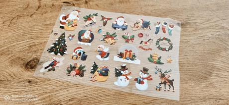 Nažehľovacia nálepka - vianočný mix vii- 24x15,6 c,