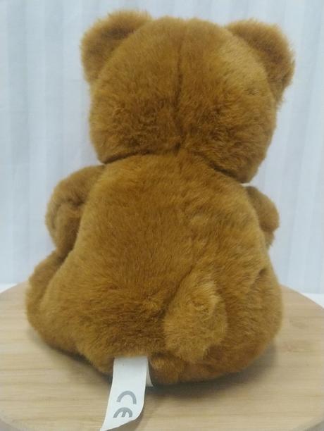 Plyšový hnedý medveď s mašlou, indonesia, 25 cm, 