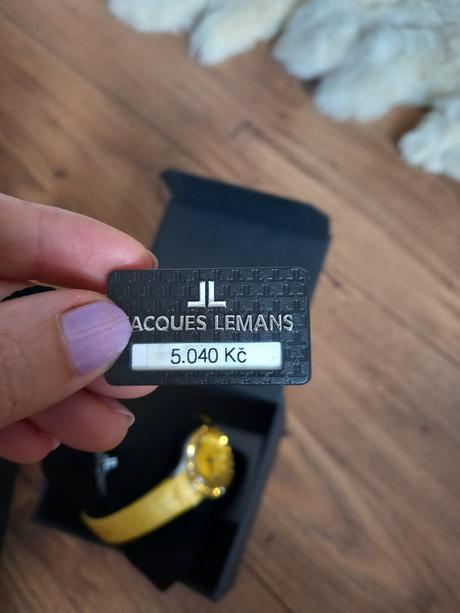 Zlte hodinky jacques lemans, 