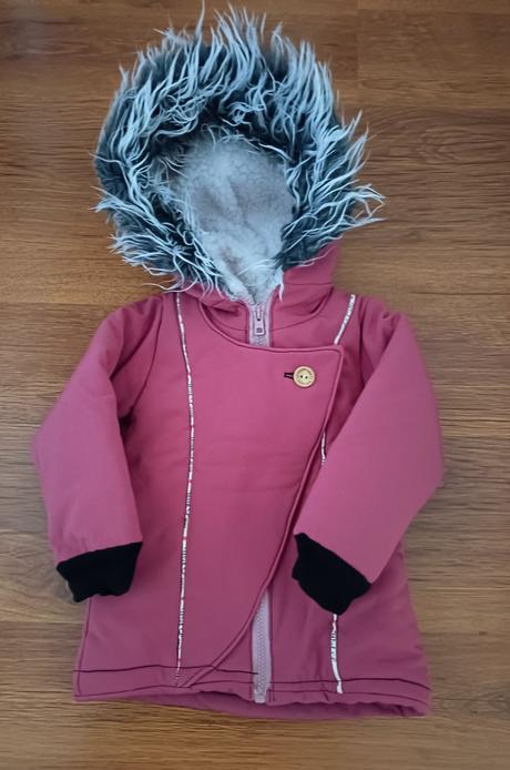 Handmade softshellová teplá bundička, 98