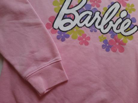 Bledoružová mikina barbie oversize xxs, primark,32