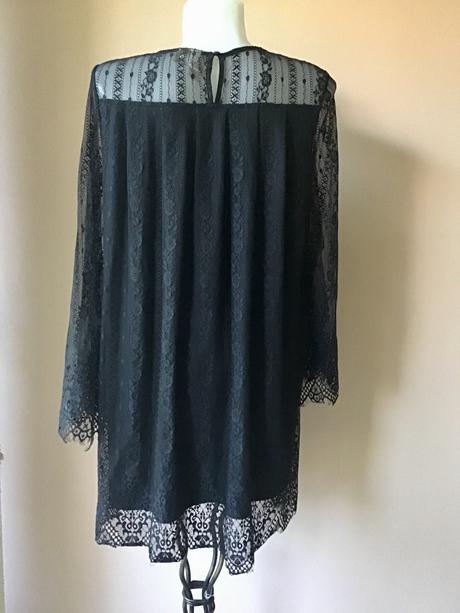 Krasna krajkova tunika, h&m,38