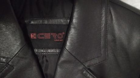 Kožený kabát k-cero dlhý č.m, m