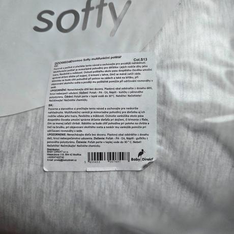 Multifunkčný dojčiaci vankúš doomoo softy 3v1,
