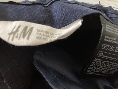 Slávnostné nohavice, h&m,110