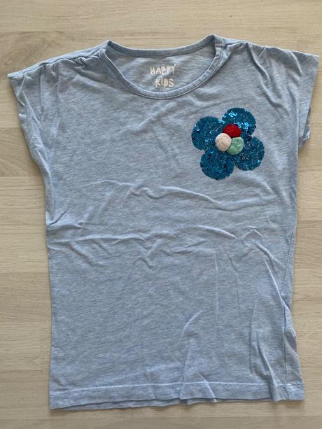 3x tricko kratky rukav tchibo 128, tchibo,128