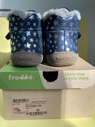 Zimné froddo barefoot winter furry stars, froddo,38