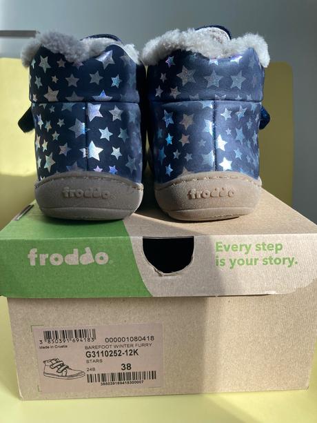 Zimné froddo barefoot winter furry stars, froddo,38