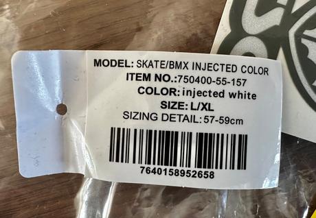 Helma tsg skate/bmx l/xl 57-59cm injected white, 