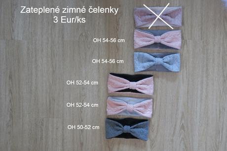 Vypredaj. zimne ciapocky, celenky, setiky, 50 - 158