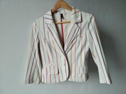 Krátke plátené sako, h&m,36