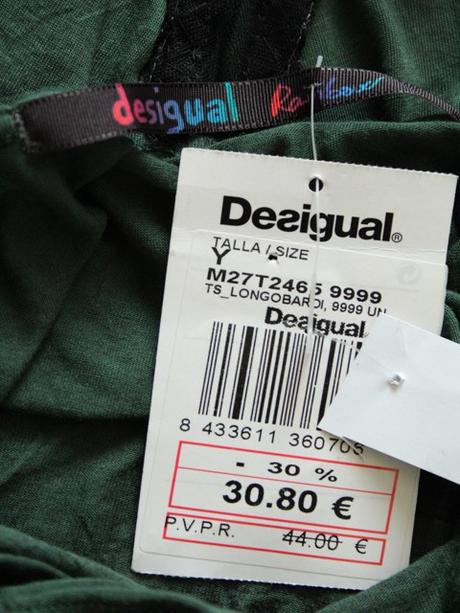 -padavé tielko s kamienkami, desigual, veľ. m, a, desigual,m